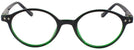Round Emerald / Black Well Versed Single Vision Full Frame View #2
