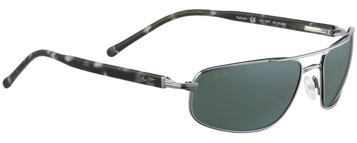 Rectangle Gunmetal / Grey Lens Maui Jim Kahuna 162 Bifocal Reading Sunglasses View #1