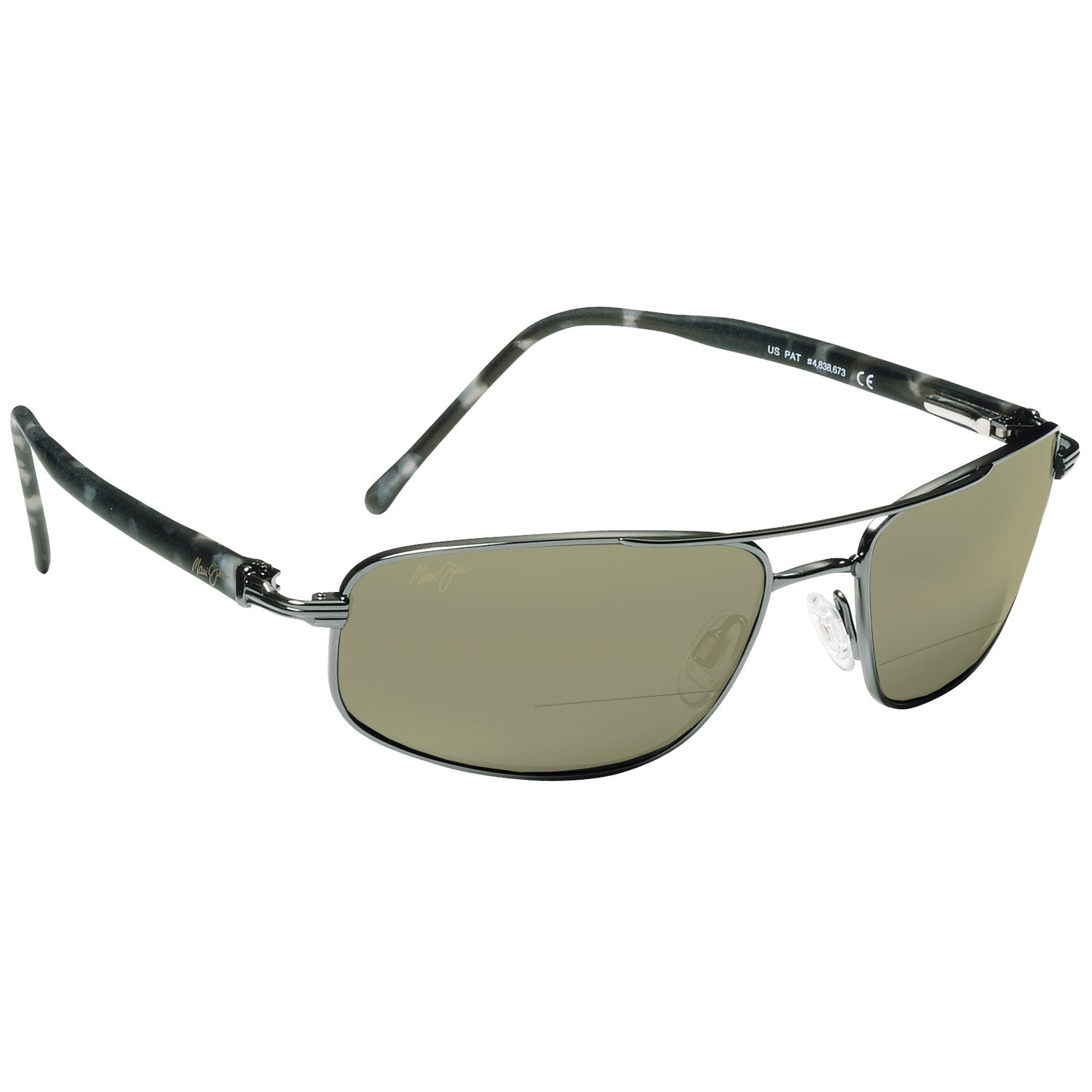 Gunmetal / HT Lens Maui Jim Kahuna 162 Bifocal Reading Sunglasses
