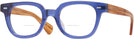 Square Translucent Blue Kala 8mm Bifocal View #1