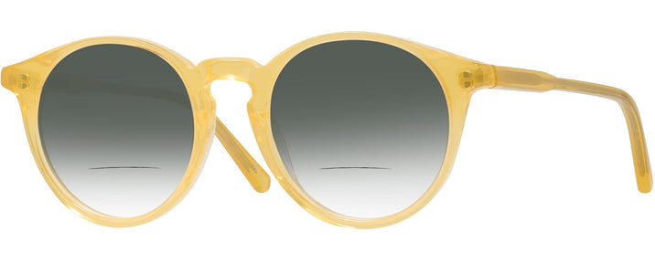 Round Yellow Kala 906 w/ Gradient Bifocal Reading Sunglasses View #1