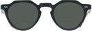 Round Black Crystal Kala Arty Bifocal Reading Sunglasses View #2