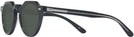 Round Black Crystal Kala Arty Bifocal Reading Sunglasses View #3