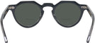 Round Black Crystal Kala Arty Bifocal Reading Sunglasses View #4