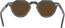 Round Green/yellow Kala Arty Bifocal Reading Sunglasses View #4