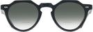 Round Black Crystal Kala Arty w/ Gradient Bifocal Reading Sunglasses View #2