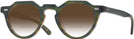 Round Green/yellow Kala Arty w/ Gradient Bifocal Reading Sunglasses View #1