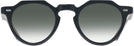 Round Black Crystal Kala Arty w/ Gradient Progressive Reading Sunglasses View #2