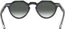 Round Black Crystal Kala Arty w/ Gradient Progressive Reading Sunglasses View #4