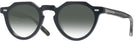 Round Black Crystal Kala Arty w/ Gradient Progressive Reading Sunglasses View #1