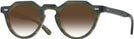 Round Green/yellow Kala Arty w/ Gradient Progressive Reading Sunglasses View #1