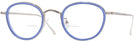 Round Silver With Royal Blue Kala Legacy w/ Insert Bifocal View #1