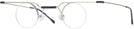 Round Black With Silver Kala Lil O&#39;s Single Vision Full Frame View #1