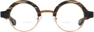 Round Brown Smoke With Orange Kala Omega Bifocal View #2