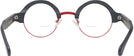 Round Matte Black With Red Kala Omega Bifocal View #4