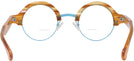 Round Sunset Tortoise With Blue Kala Omega Bifocal View #4