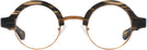 Round Brown Smoke With Orange Kala Omega Progressive No-Lines View #2