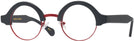 Round Matte Black With Red Kala Omega Computer Style Progressive View #1