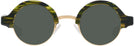 Round Amazon Green With Gold Kala Omega Progressive Reading Sunglasses View #2