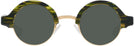 Round Amazon Green With Gold Kala Omega Progressive Reading Sunglasses View #2
