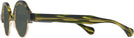 Round Amazon Green With Gold Kala Omega Progressive Reading Sunglasses View #3