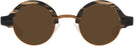 Round Brown Smoke With Orange Kala Omega Progressive Reading Sunglasses View #2