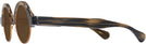Round Brown Smoke With Orange Kala Omega Progressive Reading Sunglasses View #3
