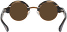 Round Brown Smoke With Orange Kala Omega Progressive Reading Sunglasses View #4