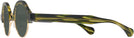 Round Amazon Green With Gold Kala Omega Bifocal Reading Sunglasses View #3