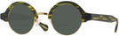 Round Amazon Green With Gold Kala Omega Bifocal Reading Sunglasses View #1