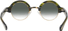 Round Amazon Green With Gold Kala Omega w/ Gradient Bifocal Reading Sunglasses View #4