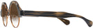 Round Brown Smoke With Orange Kala Omega w/ Gradient Bifocal Reading Sunglasses View #3