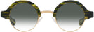 Round Amazon Green With Gold Kala Omega w/ Gradient Progressive Reading Sunglasses View #2