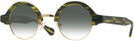 Round Amazon Green With Gold Kala Omega w/ Gradient Progressive Reading Sunglasses View #1