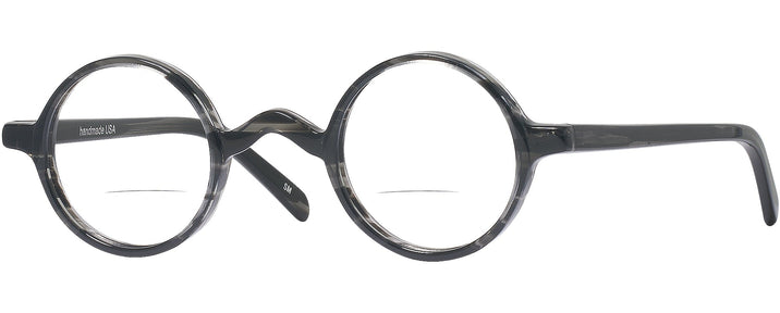 Round Smoke Grey Kala Oscar Bifocal View #1