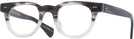 Square Smoke Gray W/ Clear Bottom Kala Roosevelt Single Vision Full Frame View #1