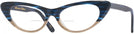Cat Eye Half Blue Tortoise And Grey Bottom Kala Roxanne Bifocal View #1
