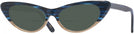 Cat Eye Half Blue Tortoise And Grey Bottom Kala Roxanne Bifocal Reading Sunglasses View #1