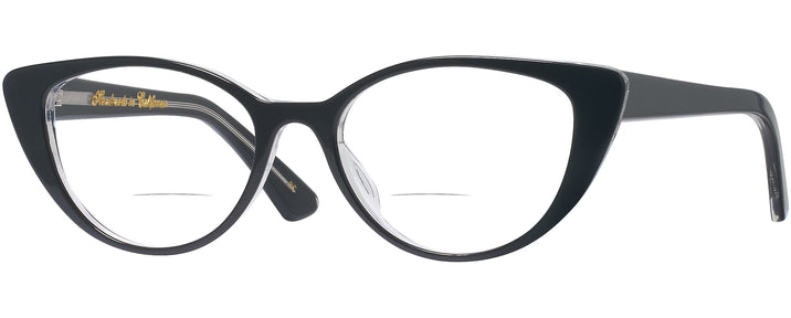 Cat Eye Black With Crystal Back Kala San-Sea Bifocal View #1