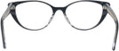 Cat Eye Black With Crystal Back Kala San-Sea Single Vision Full Frame View #4