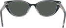 Cat Eye Black With Crystal Back Kala San-Sea Progressive Reading Sunglasses View #4