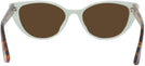 Cat Eye Mint With Tiger Tortoise Kala San-Sea Progressive No-Line Reading Sunglasses View #4