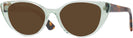 Cat Eye Mint With Tiger Tortoise Kala San-Sea Progressive No-Line Reading Sunglasses View #1