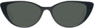 Cat Eye Black With Crystal Back Kala San-Sea Bifocal Reading Sunglasses View #2