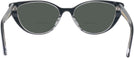 Cat Eye Black With Crystal Back Kala San-Sea Bifocal Reading Sunglasses View #4