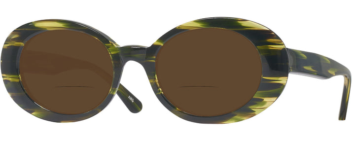 Oval Amazon Green Kala Sunflower Bifocal Reading Sunglasses View #1
