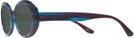 Oval Purple Blue Stripes Kala Sunflower Bifocal Reading Sunglasses View #3