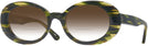 Oval Amazon Green Kala Sunflower w/ Gradient Bifocal Reading Sunglasses View #1