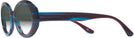 Oval Purple Blue Stripes Kala Sunflower w/ Gradient Bifocal Reading Sunglasses View #3