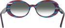 Oval Purple Blue Stripes Kala Sunflower w/ Gradient Bifocal Reading Sunglasses View #4